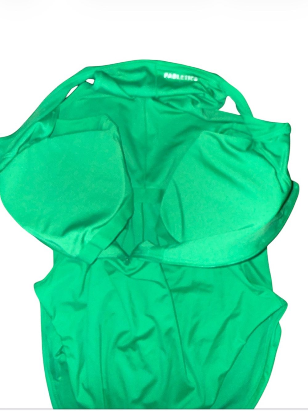 Fabletics Green Zip Front One Piece Swimsuit XL NWT Athletic Swim - Picture 5 of 13